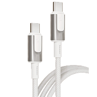 Дата-кабель VLP Force Line 100W USB-C + USB-C, 1.2m (White)