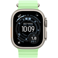 Умные часы Apple Watch Ultra 3 49mm (Natural Titanium Neon Green Ocean Band)